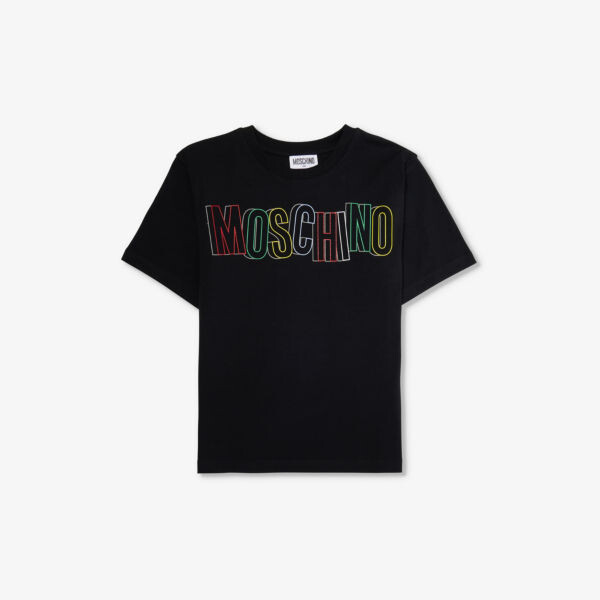 Футболка из эластичного хлопка с эскизным логотипом для 4–14 лет Moschino, черный
Футболка из эластичного хлопка с эскизным логотипом для 4–14 лет Moschino, черный