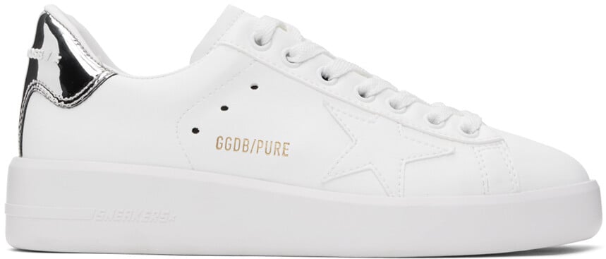 Бело-серебристые кроссовки Purestar на биологической основе Golden Goose, цвет White/Silver
Бело-серебристые кроссовки Purestar на биологической основе Golden Goose, цвет White/Silver