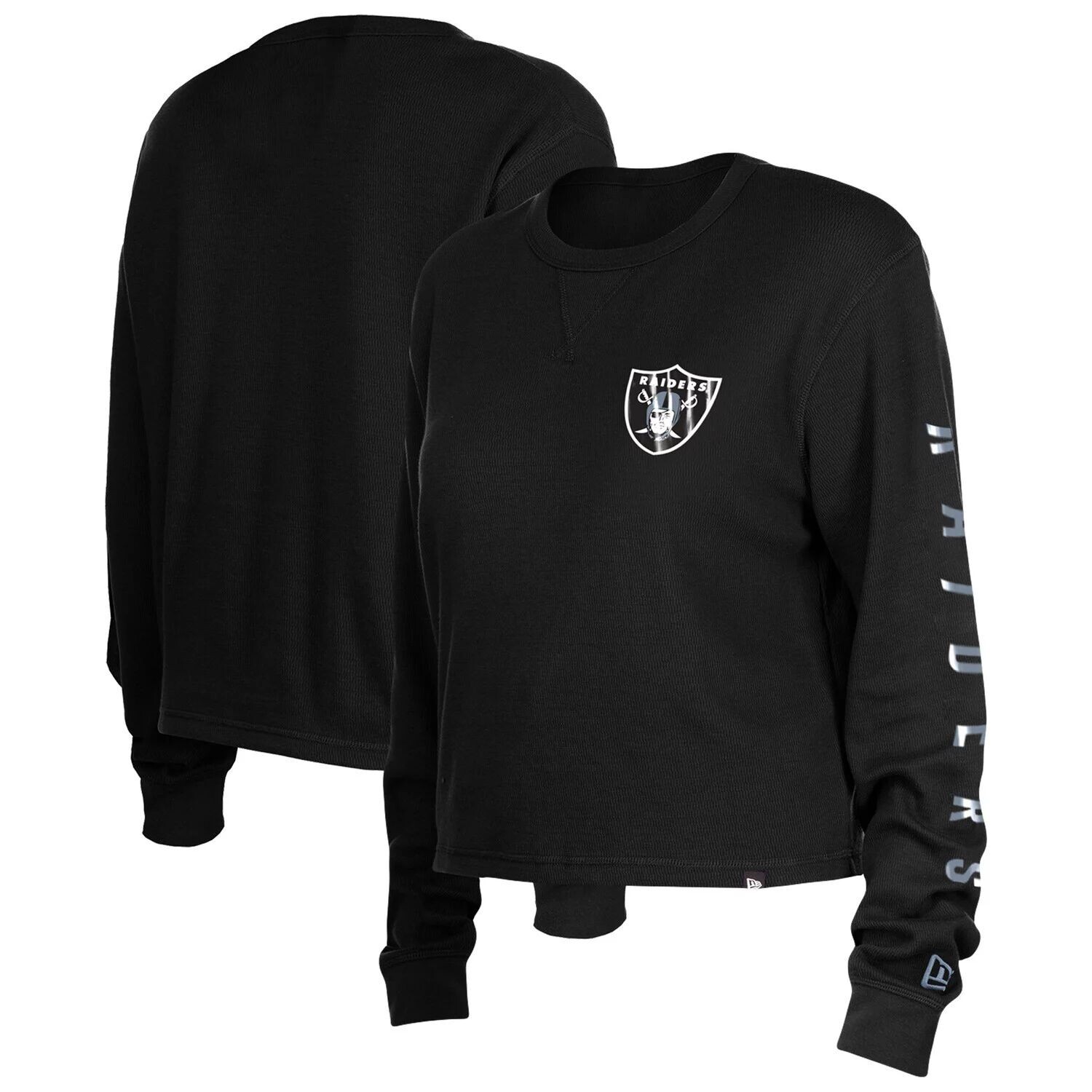 Черная женская термоукороченная футболка с длинными рукавами New Era Las Vegas Raiders New Era, Черный
Черная женская термоукороченная футболка с длинными рукавами New Era Las Vegas Raiders New Era, Черный