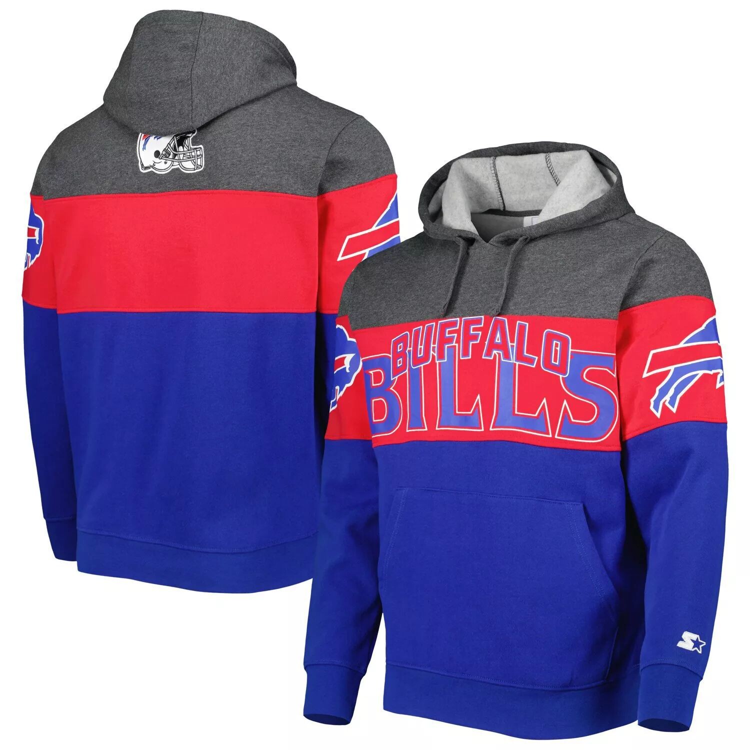 Мужской пуловер с капюшоном Royal/Heather Charcoal Buffalo Bills Extreme Starter
Мужской пуловер с капюшоном Royal/Heather Charcoal Buffalo Bills Extreme Starter
