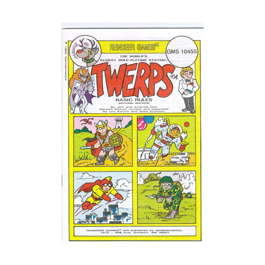 T.W.E.R.P.S. Basic Rules (2nd Edition), T.W.E.R.P.S. (Gamescience), мягкая обложка
T.W.E.R.P.S. Basic Rules (2nd Edition), T.W.E.R.P.S. (Gamescience), мягкая обложка