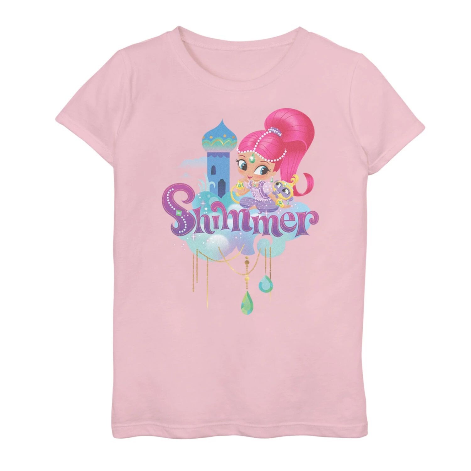 Футболка Nickelodeon Shimmer & Shine Shimmer Cloud Palace для девочек 7–16 лет с графическим рисунком и портретом Nickelodeon
Футболка Nickelodeon Shimmer & Shine Shimmer Cloud Palace для девочек 7–16 лет с графическим рисунком и портретом Nickelodeon