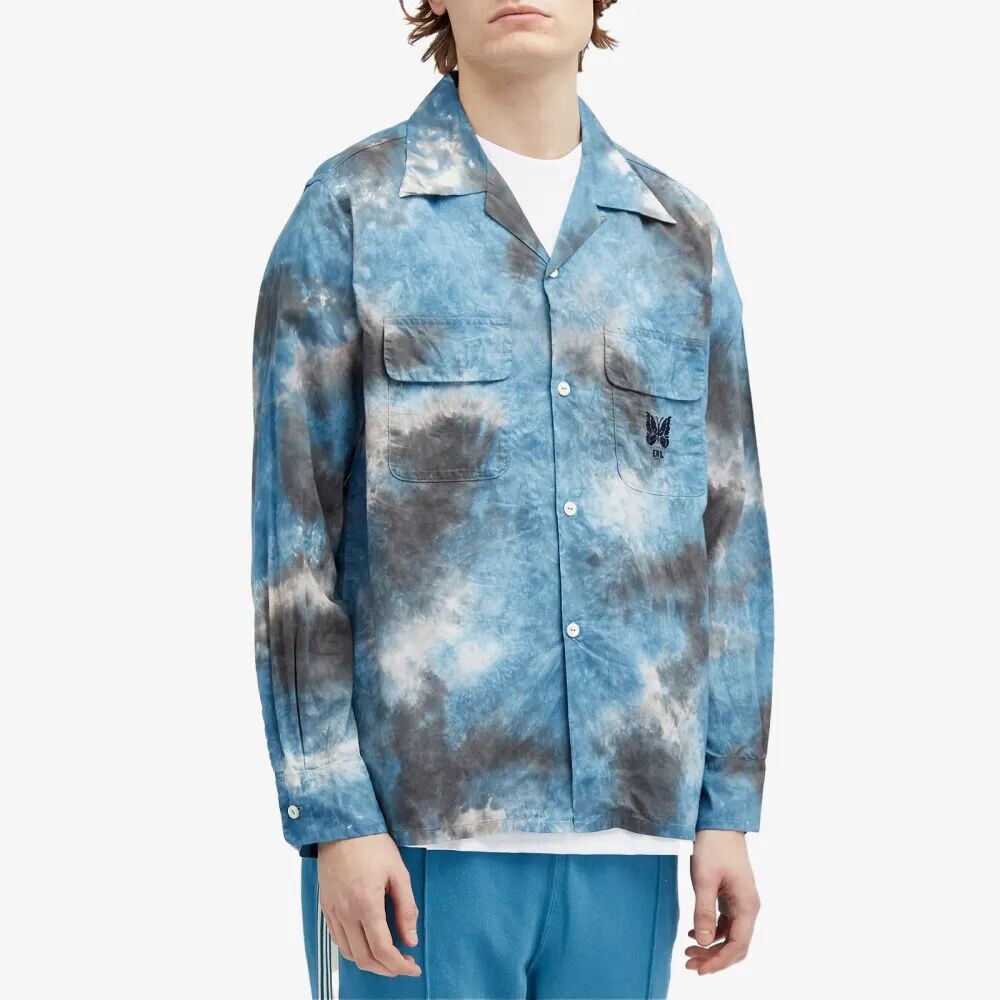Needles END. Рубашка с воротником для отпуска 'Indigo Wash' из коллаборации, синий
Needles END. Рубашка с воротником для отпуска 'Indigo Wash' из коллаборации, синий
