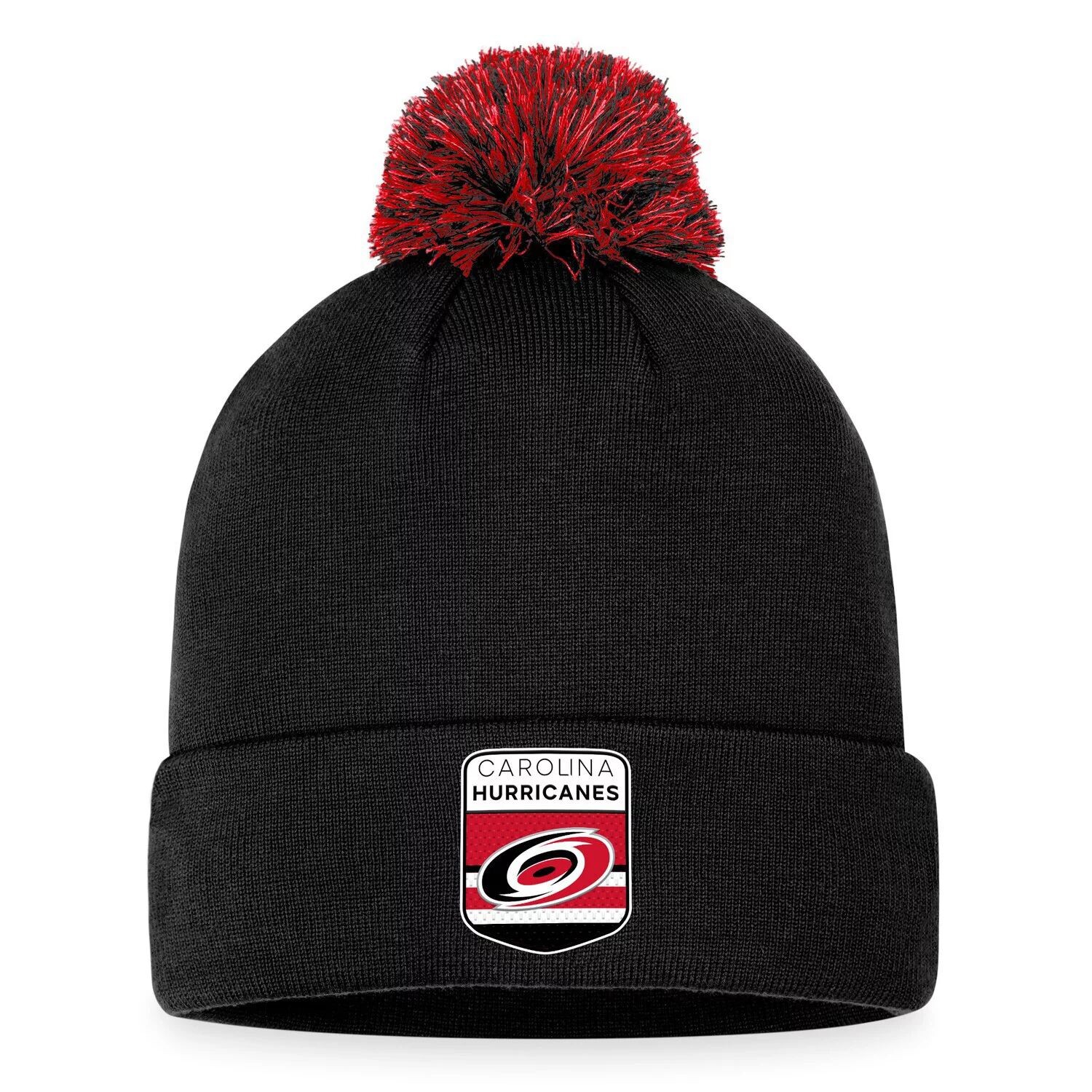 Мужская вязаная шапка с манжетами и помпоном Fanatics Black Carolina Hurricanes 2023 NHL Draft
Мужская вязаная шапка с манжетами и помпоном Fanatics Black Carolina Hurricanes 2023 NHL Draft