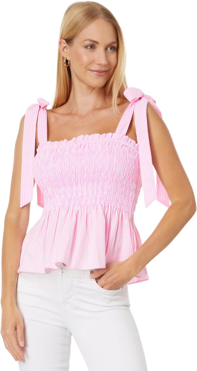 Полосатый топ Rivera со сборками Lilly Pulitzer, цвет Havana Pink Seersucker Stripe
Полосатый топ Rivera со сборками Lilly Pulitzer, цвет Havana Pink Seersucker Stripe