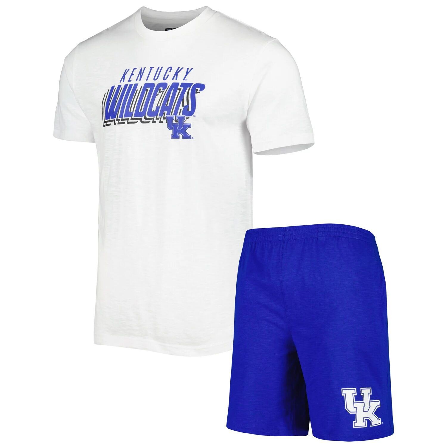 Мужской комплект из футболки и шорт Concepts Sport Royal/White Kentucky Wildcats Downfield
Мужской комплект из футболки и шорт Concepts Sport Royal/White Kentucky Wildcats Downfield