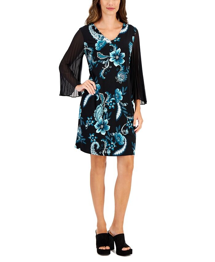 Платье Petite Priscilla с плиссированными рукавами и узором пейсли JM Collection, черный
Платье Petite Priscilla с плиссированными рукавами и узором пейсли JM Collection, черный