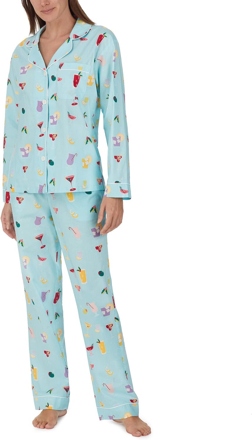 Классический тканый пижамный комплект с длинными рукавами Bedhead PJs, цвет Festive Drinks
Классический тканый пижамный комплект с длинными рукавами Bedhead PJs, цвет Festive Drinks