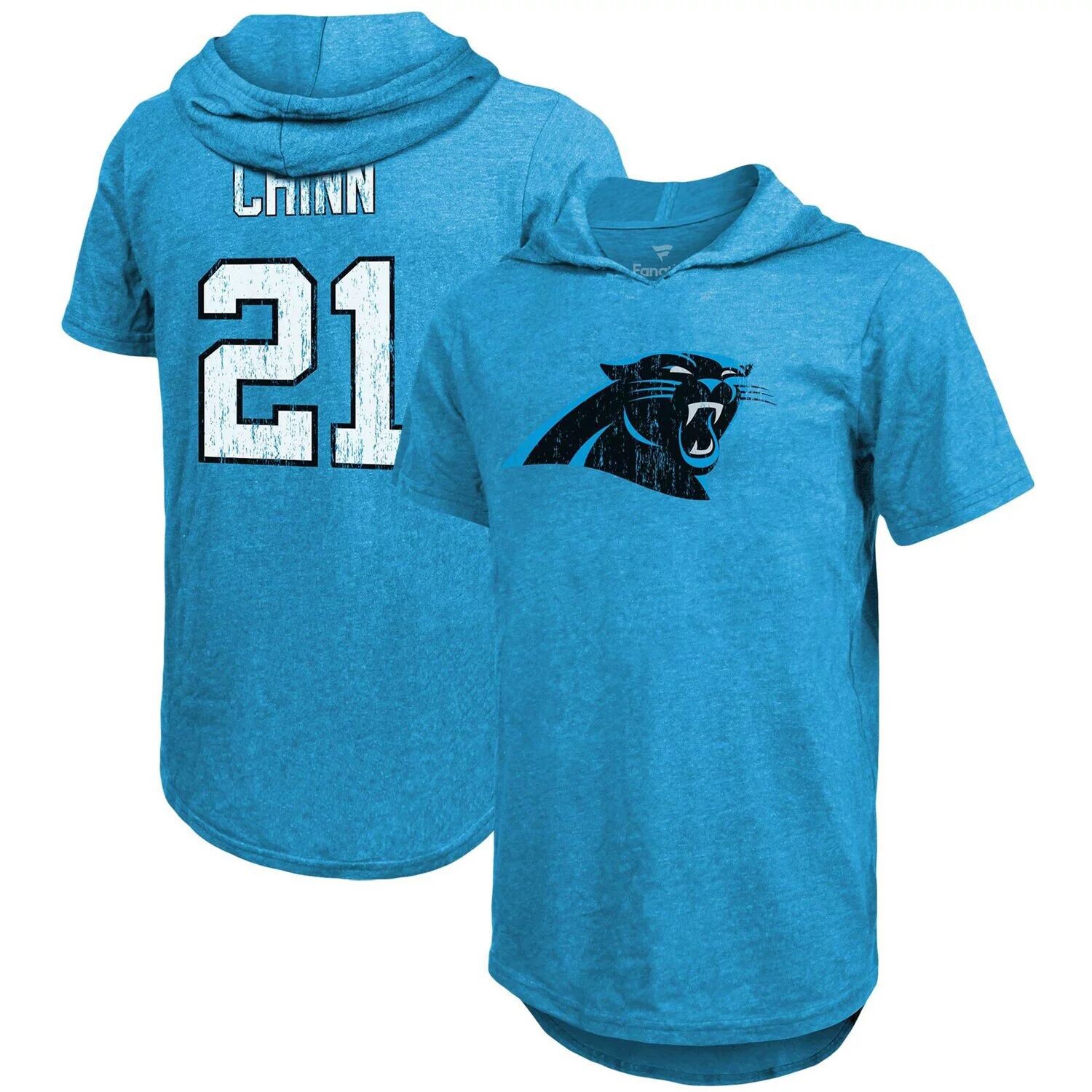 Мужская футболка Majestic Threads Jeremy Chinn Blue Carolina Panthers с именем и номером игрока, футболка с капюшоном Tri-Blend
Мужская футболка Majestic Threads Jeremy Chinn Blue Carolina Panthers с именем и номером игрока, футболка с капюшоном Tri-Blend