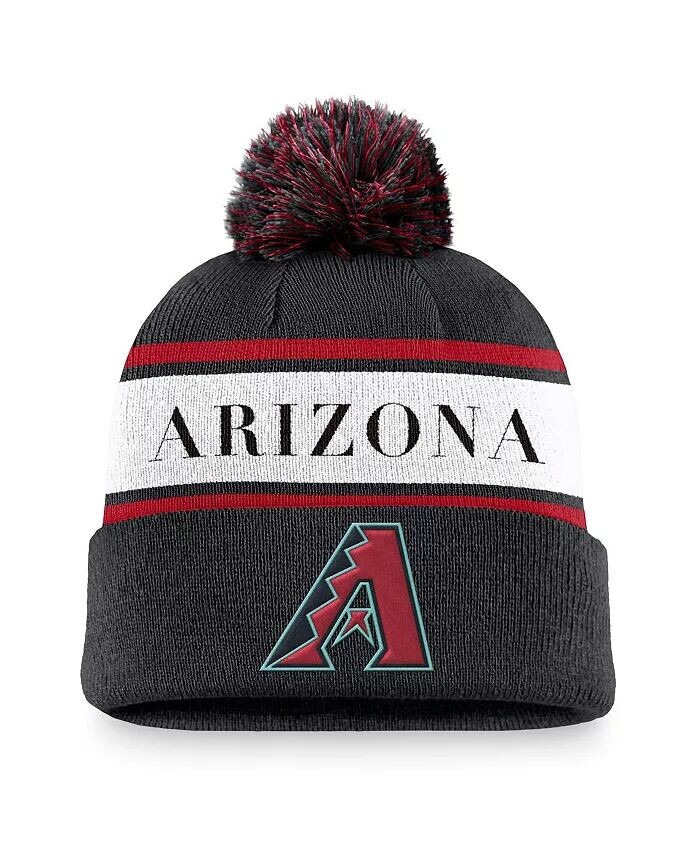 Мужская черная вязаная шапка с манжетами и помпоном в полоску Arizona Diamondbacks Team Nike, черный
Мужская черная вязаная шапка с манжетами и помпоном в полоску Arizona Diamondbacks Team Nike, черный