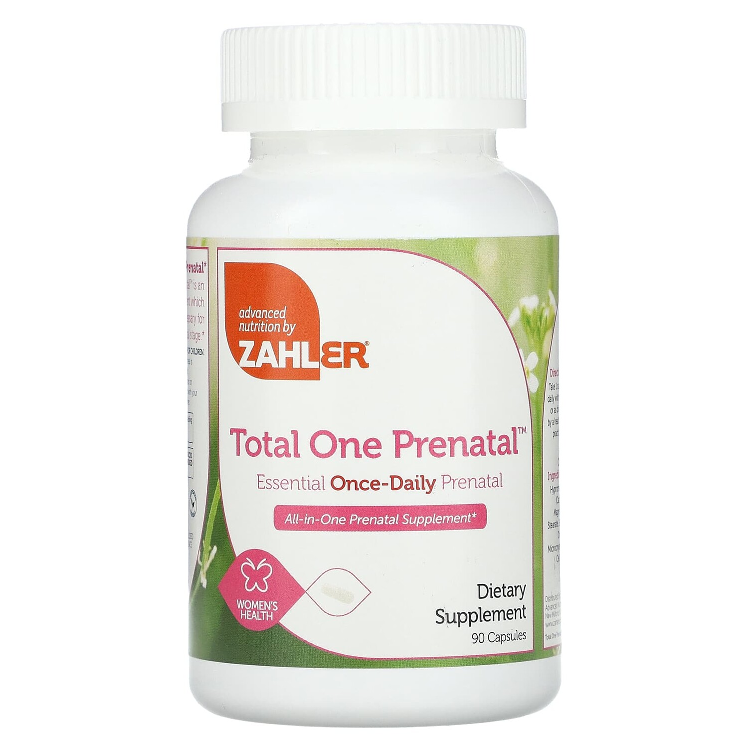 Total One Prenatal, незаменимая пренатальная добавка для приема один раз в день, 90 капсул, Zahler
Total One Prenatal, незаменимая пренатальная добавка для приема один раз в день, 90 капсул, Zahler