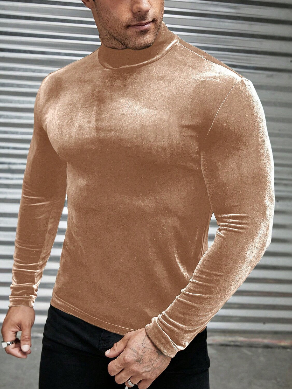 Мужская футболка Manfinity Homme, трикотажная, повседневная, с длинным рукавом, водолазка, верблюжий цвет
Мужская футболка Manfinity Homme, трикотажная, повседневная, с длинным рукавом, водолазка, верблюжий цвет