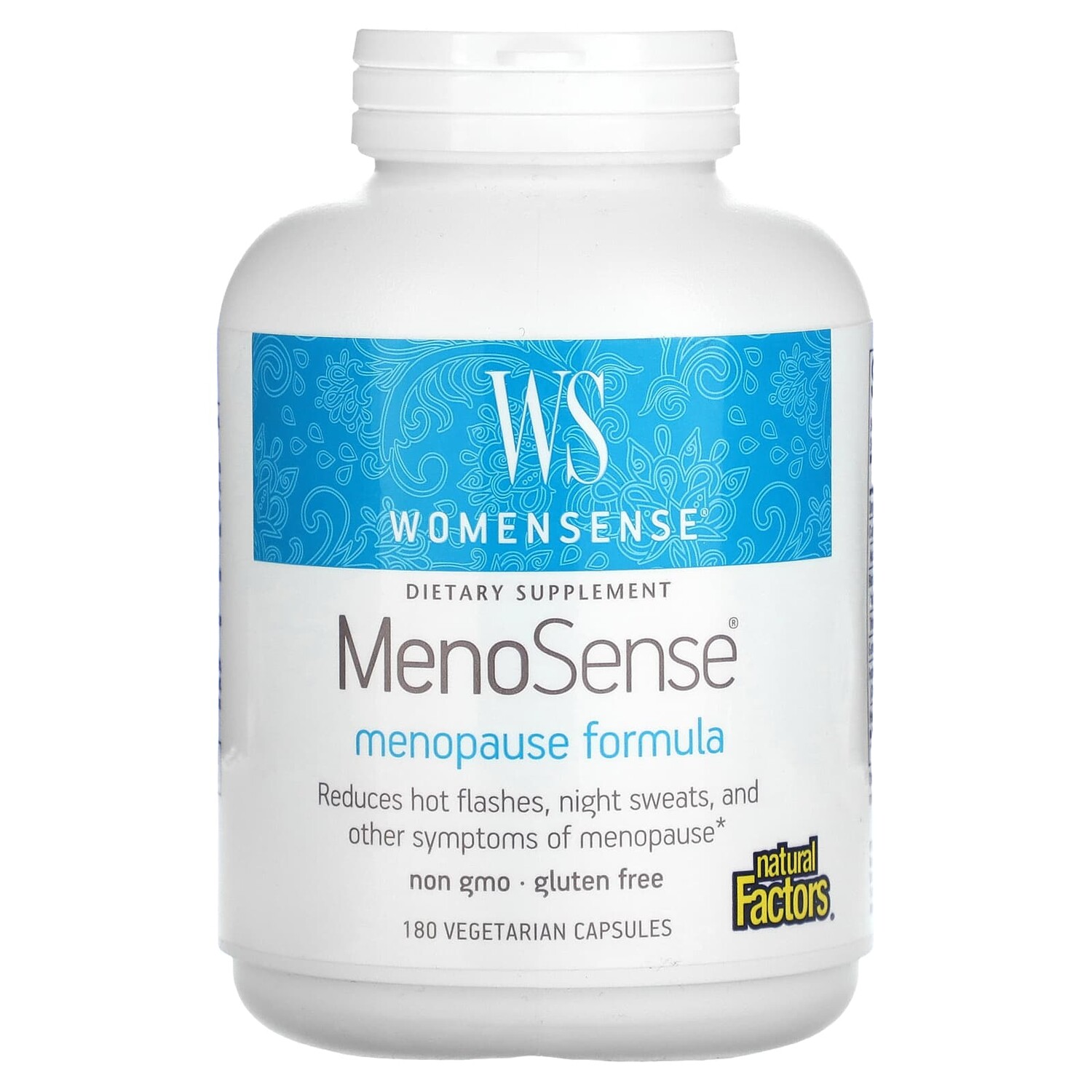 WomenSense, MenoSense, формула для поддержки организма при менопаузе, 180 вегетарианских капсул, Natural Factors
WomenSense, MenoSense, формула для поддержки организма при менопаузе, 180 вегетарианских капсул, Natural Factors