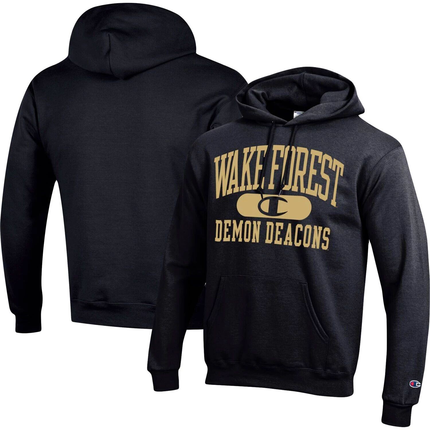 Мужской черный пуловер с капюшоном Wake Forest Demon Deacons Arch Pill Champion
Мужской черный пуловер с капюшоном Wake Forest Demon Deacons Arch Pill Champion