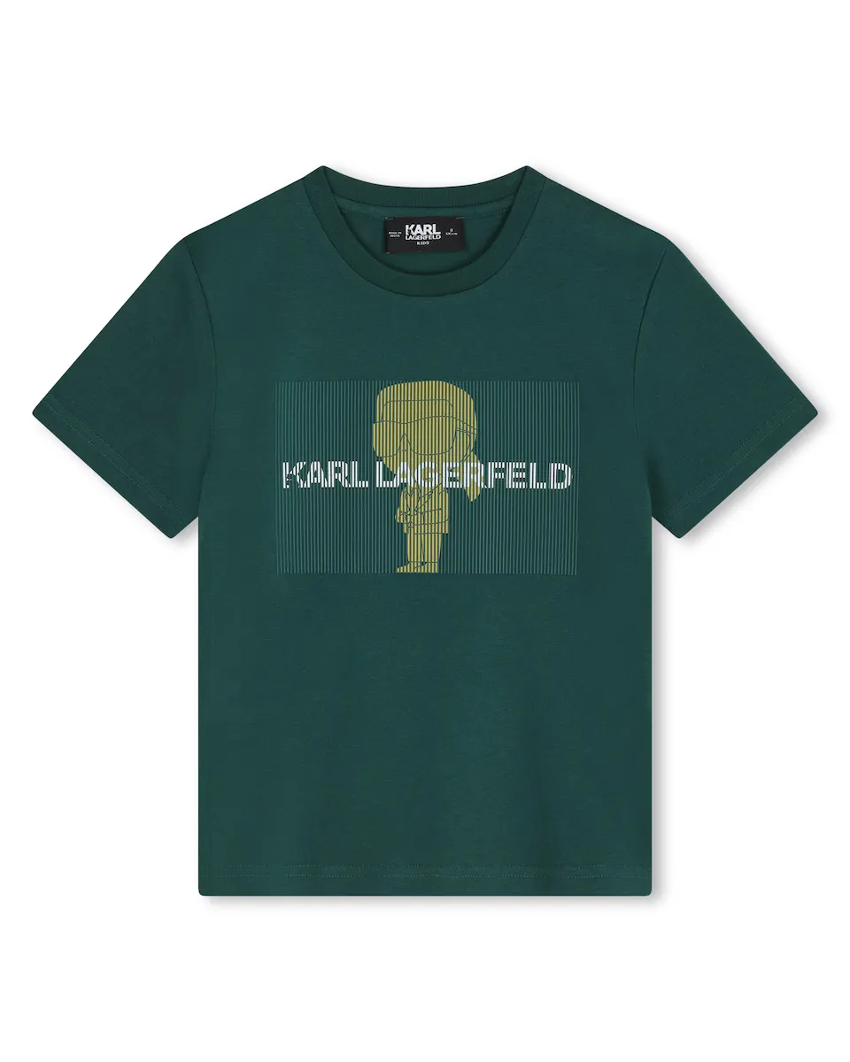 Футболка для мальчика с короткими рукавами из 100% хлопка Karl Lagerfeld Kids, темно-зеленый
Футболка для мальчика с короткими рукавами из 100% хлопка Karl Lagerfeld Kids, темно-зеленый