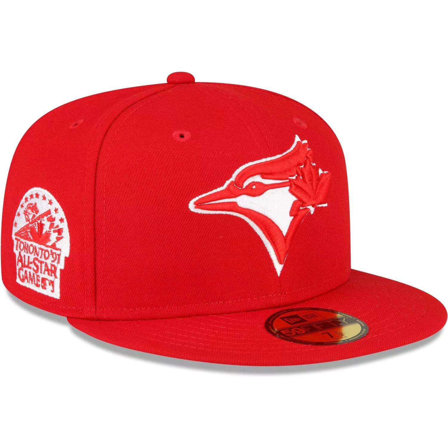 Мужская приталенная шляпа New Era Red Toronto Blue Jays с нашивкой на боку 59FIFTY
Мужская приталенная шляпа New Era Red Toronto Blue Jays с нашивкой на боку 59FIFTY