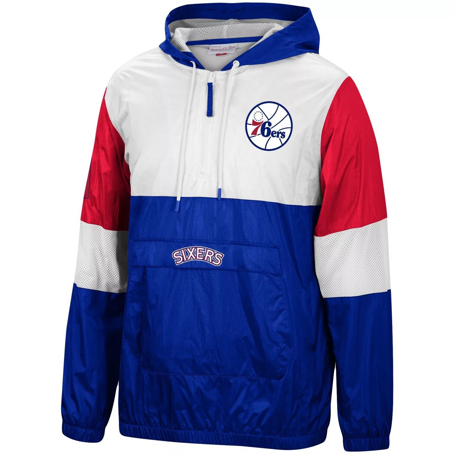 Мужская куртка Mitchell & Ness Royal Philadelphia 76ers Hardwood Classics Surprise Win с молнией четверть
Мужская куртка Mitchell & Ness Royal Philadelphia 76ers Hardwood Classics Surprise Win с молнией четверть