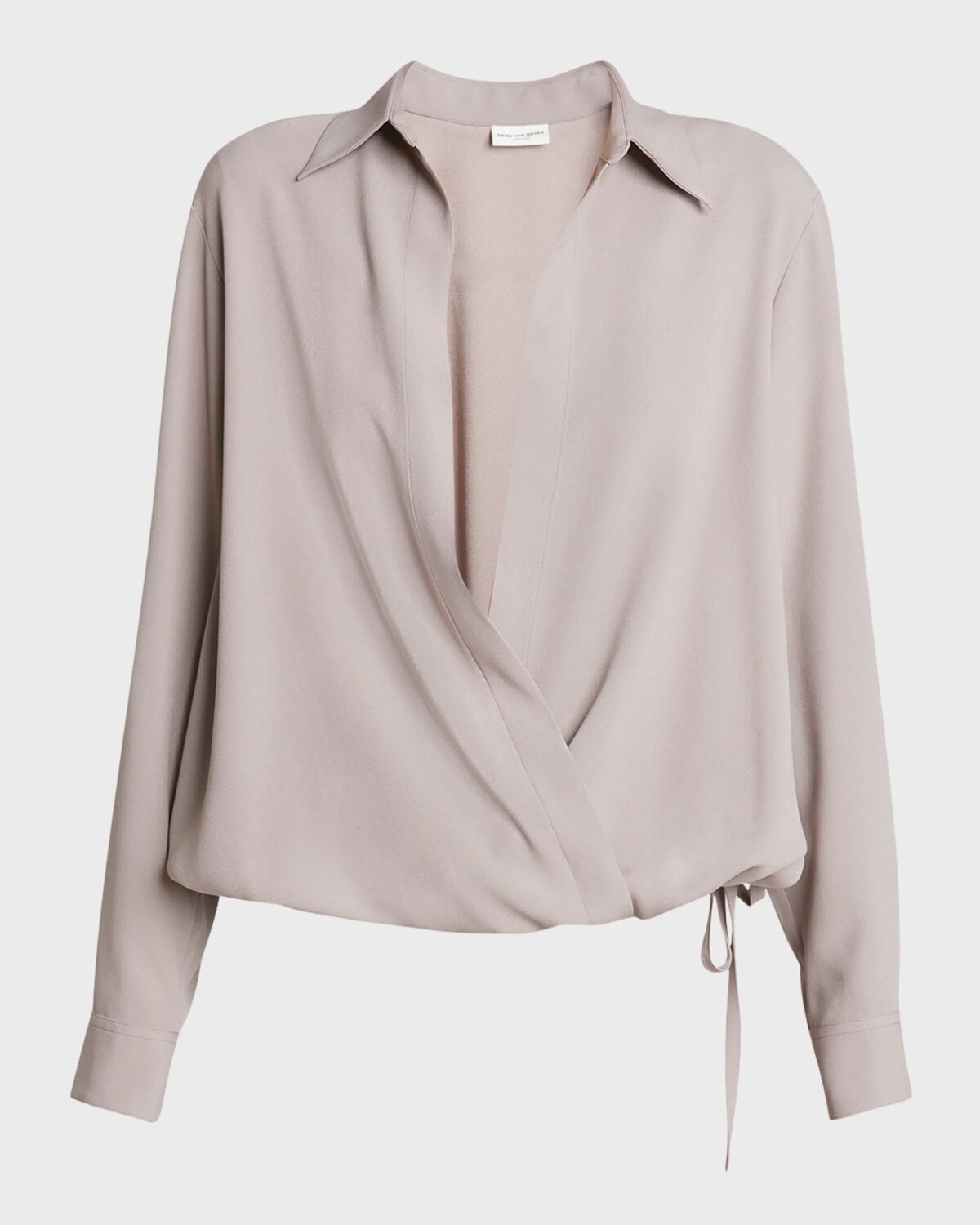 Рубашка с воротником и запахом Cedal с длинными рукавами Dries Van Noten, цвет Lpink
Рубашка с воротником и запахом Cedal с длинными рукавами Dries Van Noten, цвет Lpink