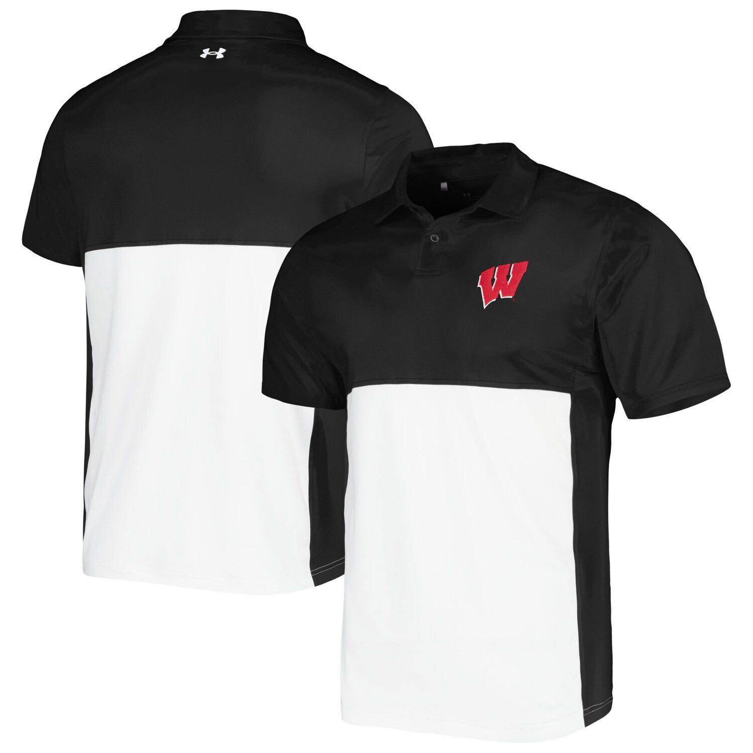Мужская футболка Under Armour черно-белая Wisconsin Badgers зеленая рубашка-поло с блокировкой Performance Polo
Мужская футболка Under Armour черно-белая Wisconsin Badgers зеленая рубашка-поло с блокировкой Performance Polo