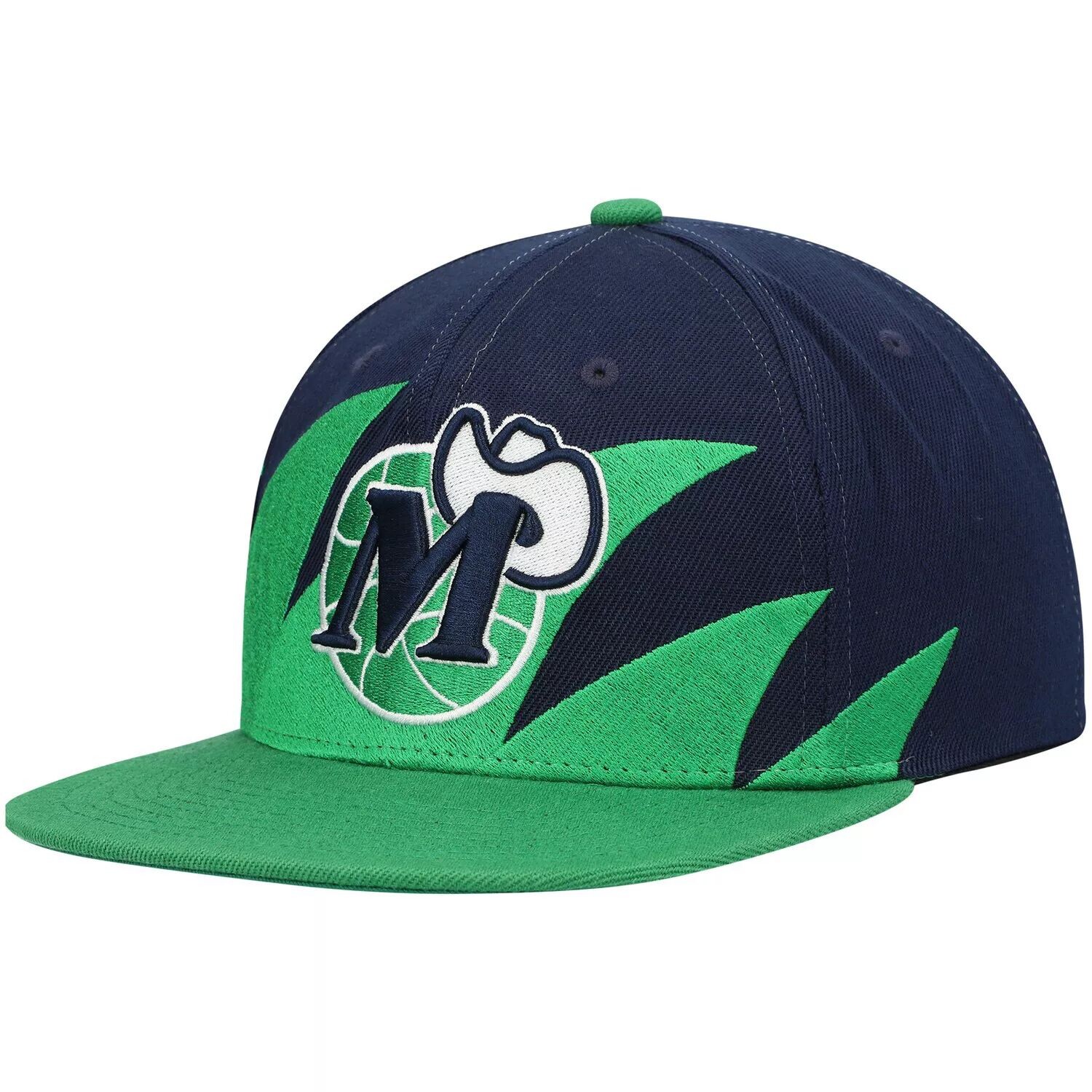 Мужская синяя/зеленая шляпа Mitchell & Ness Dallas Mavericks Hardwood Classics Sharktooth Snapback
Мужская синяя/зеленая шляпа Mitchell & Ness Dallas Mavericks Hardwood Classics Sharktooth Snapback
