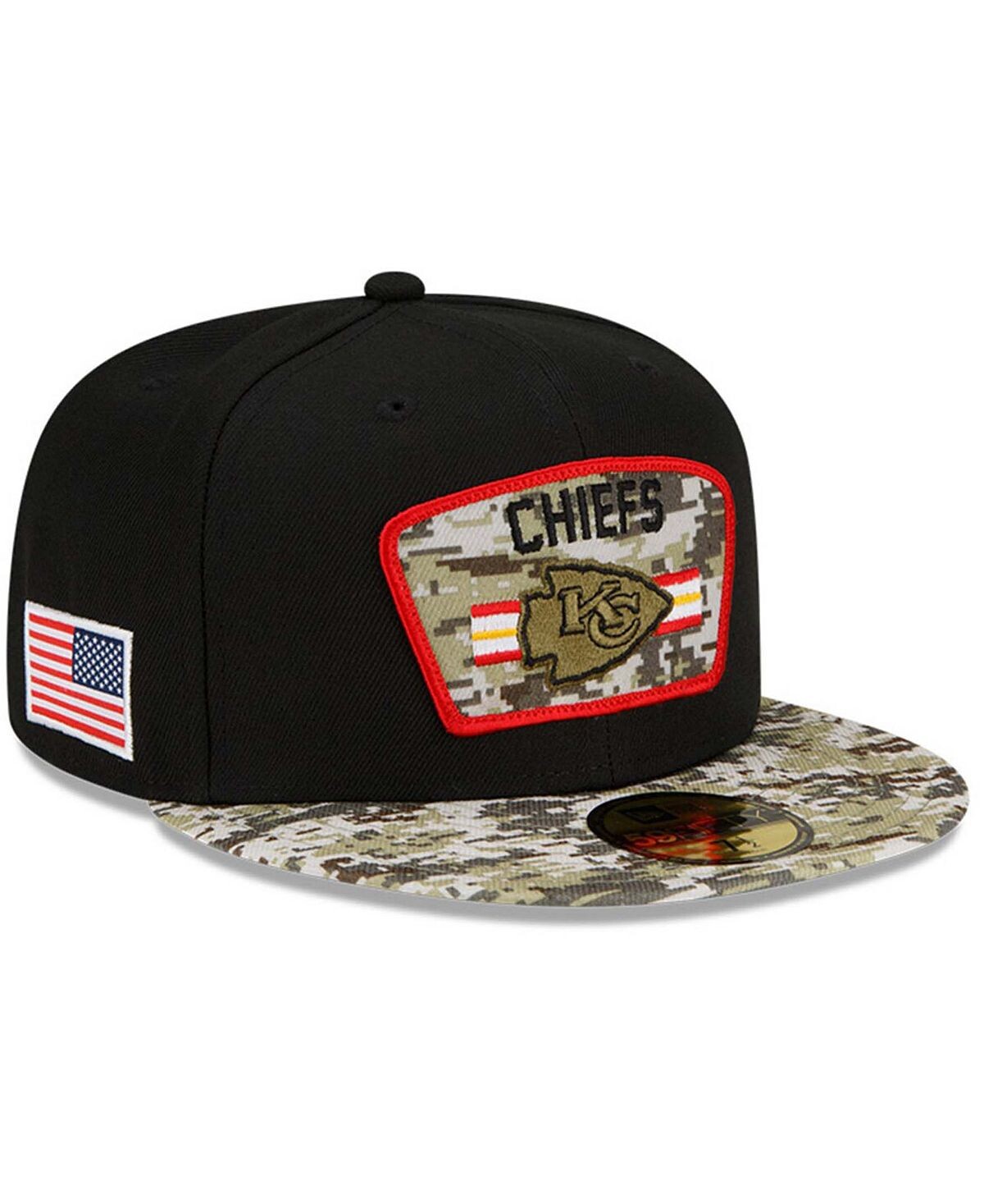 Мужская кепка Kansas City Chiefs 2021 Salute To Service 59FIFTY черного цвета с камуфляжным принтом New Era
Мужская кепка Kansas City Chiefs 2021 Salute To Service 59FIFTY черного цвета с камуфляжным принтом New Era