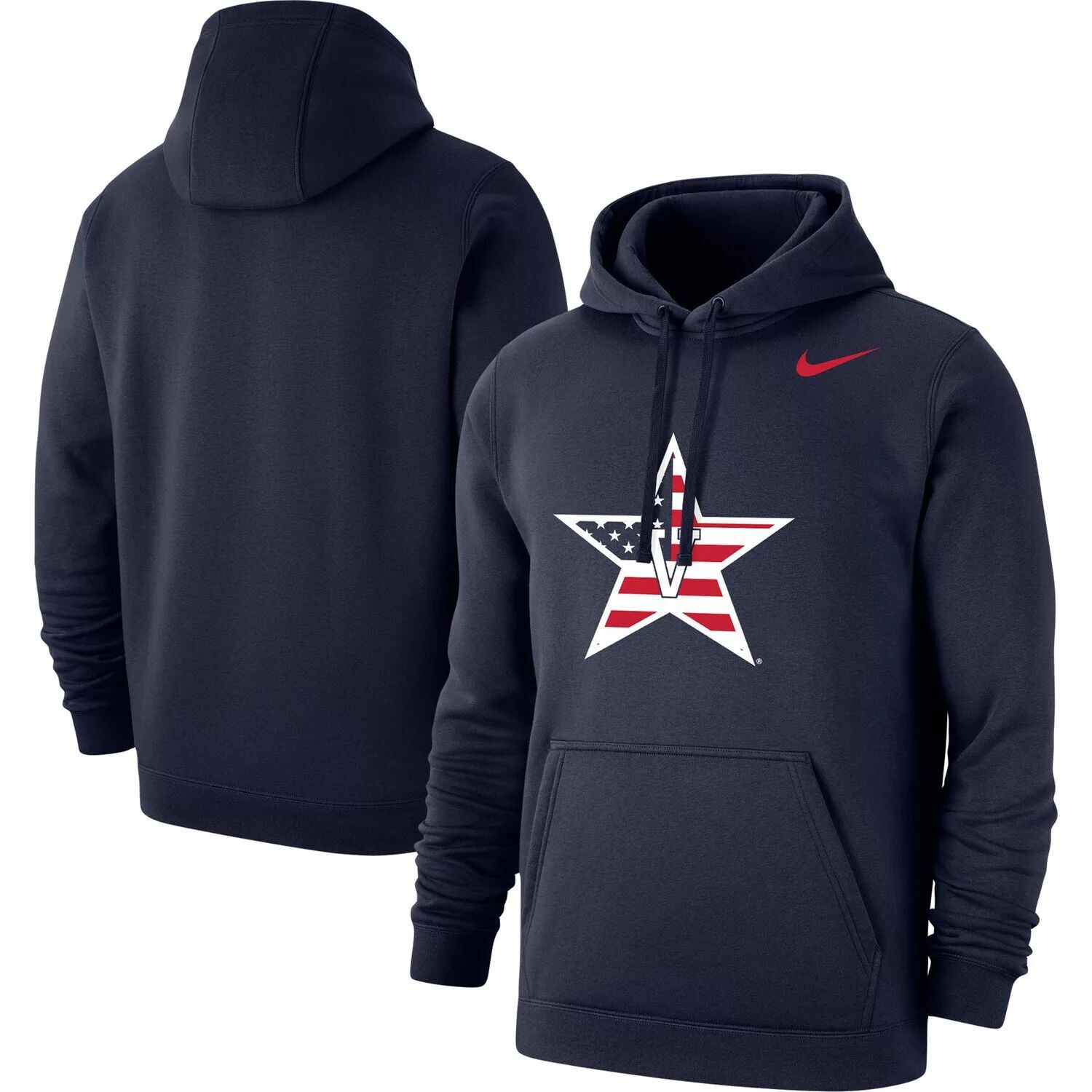Мужской темно-синий пуловер с капюшоном Vanderbilt Commodores Red White & Blue Logo Club Nike
Мужской темно-синий пуловер с капюшоном Vanderbilt Commodores Red White & Blue Logo Club Nike