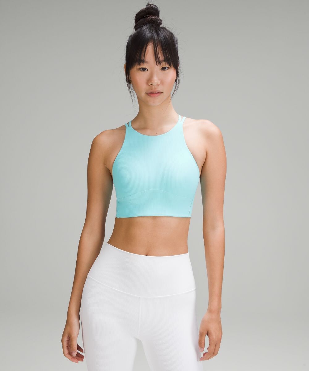 Удлиненный бюстгальтер в рубчик Like a Cloud с высоким воротником Lululemon, синий
Удлиненный бюстгальтер в рубчик Like a Cloud с высоким воротником Lululemon, синий