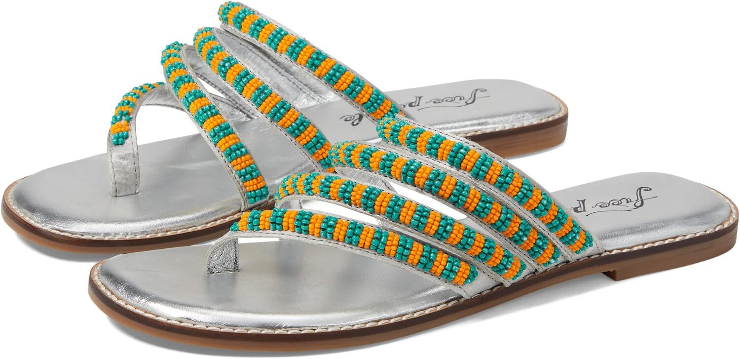 Сандалии на плоской подошве Beatrice Beaded Flat Sandal Free People, цвет Platino Combo
Сандалии на плоской подошве Beatrice Beaded Flat Sandal Free People, цвет Platino Combo