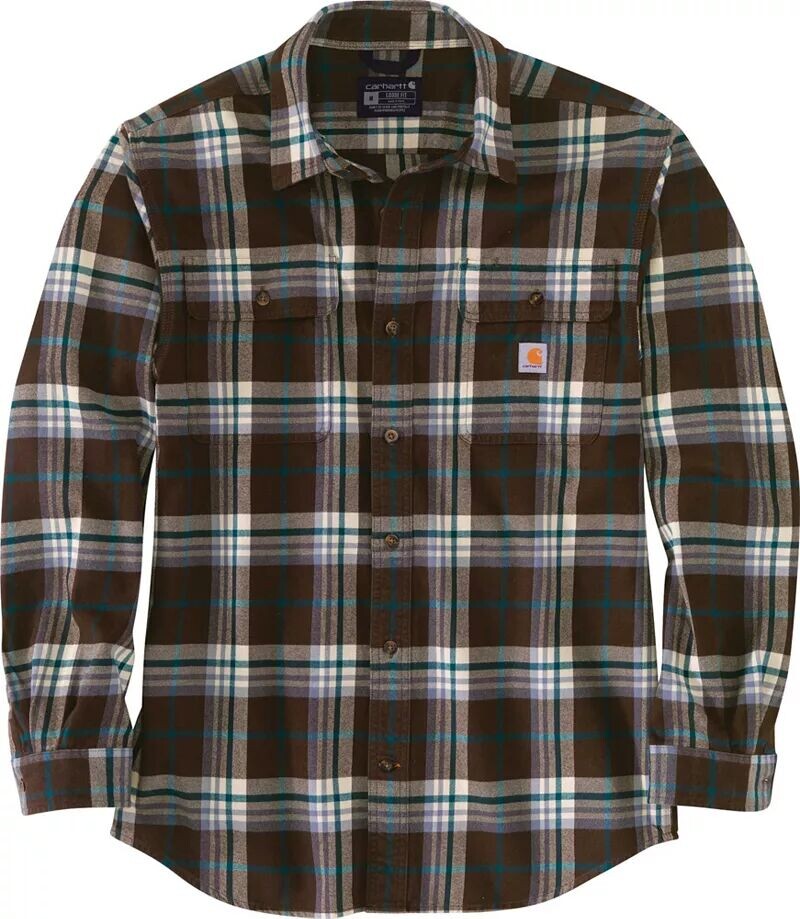 Carhartt Мужская фланелевая рубашка свободного кроя с длинными рукавами и клетчатой тканью
Carhartt Мужская фланелевая рубашка свободного кроя с длинными рукавами и клетчатой тканью