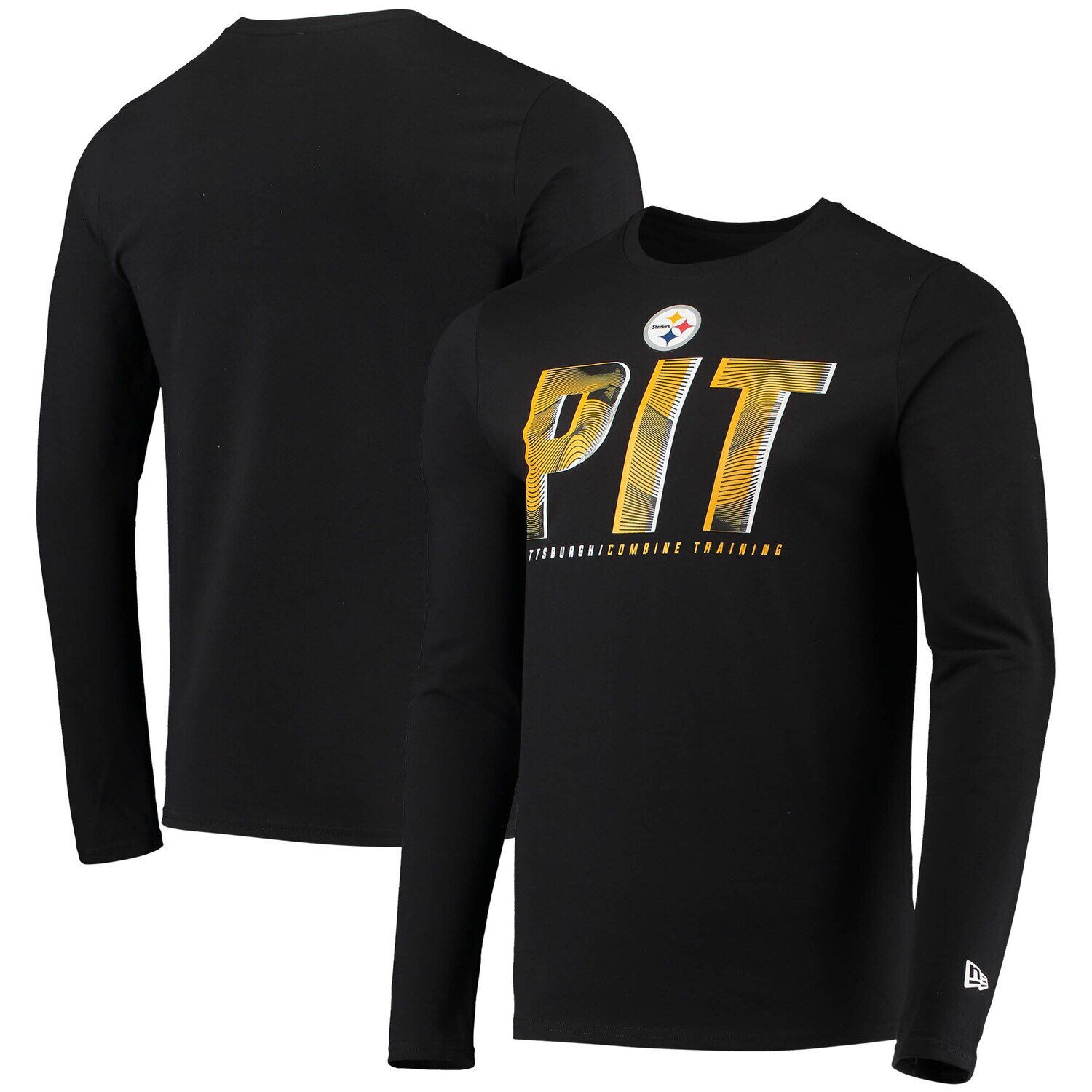 Мужская черная футболка New Era Pittsburgh Steelers с аутентичной статической аббревиатурой с длинным рукавом, Черный
Мужская черная футболка New Era Pittsburgh Steelers с аутентичной статической аббревиатурой с длинным рукавом, Черный