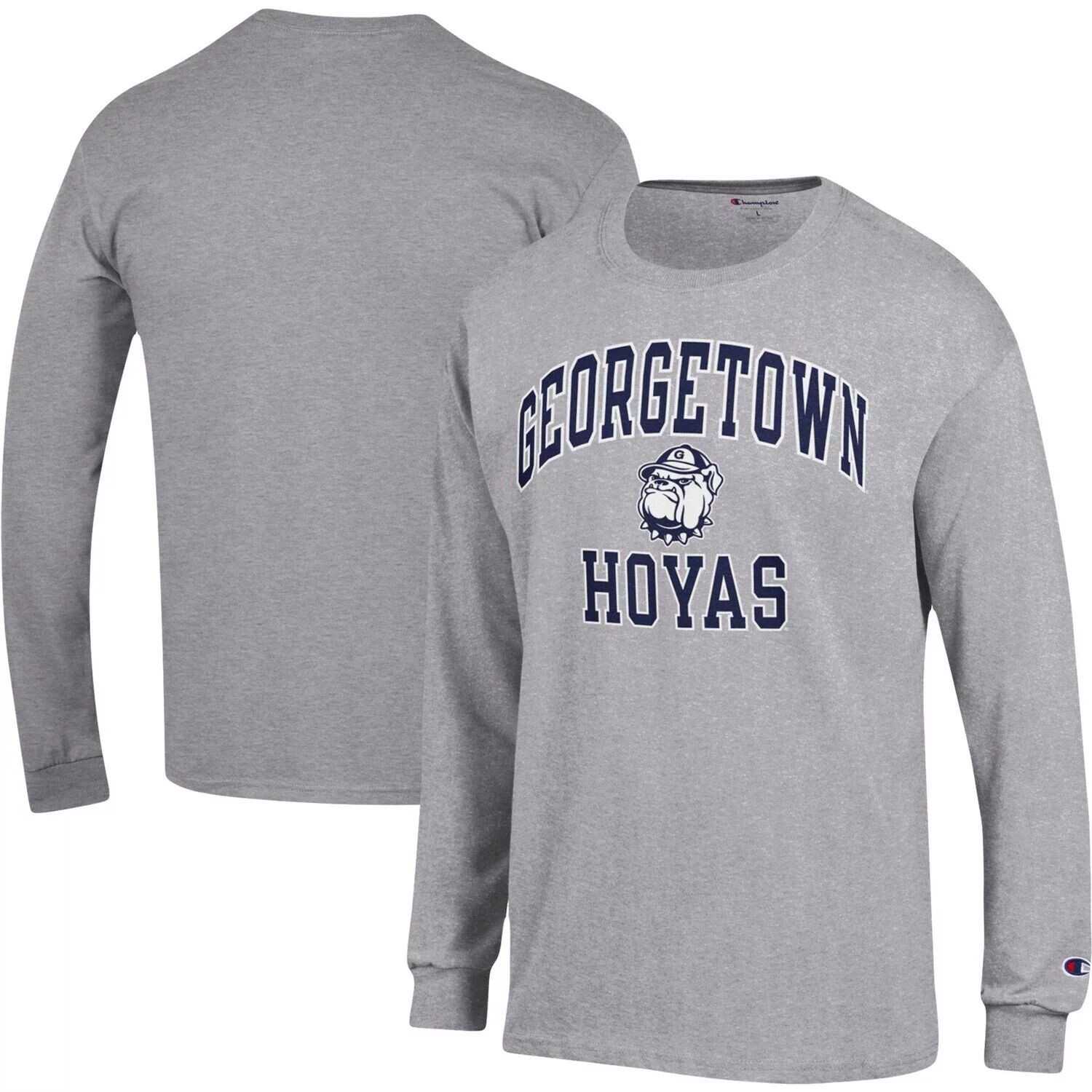 Мужская футболка с длинным рукавом Heather Grey Georgetown Hoyas High Motor Champion
Мужская футболка с длинным рукавом Heather Grey Georgetown Hoyas High Motor Champion
