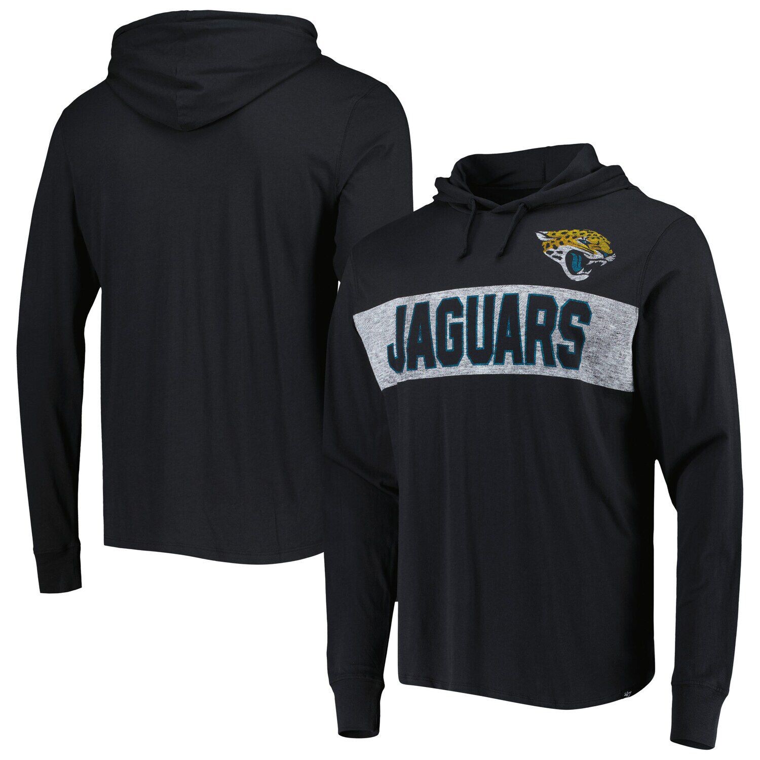 Мужская черная футболка с длинным рукавом и капюшоном '47 Jacksonville Jaguars Field Franklin, Черный
Мужская черная футболка с длинным рукавом и капюшоном '47 Jacksonville Jaguars Field Franklin, Черный