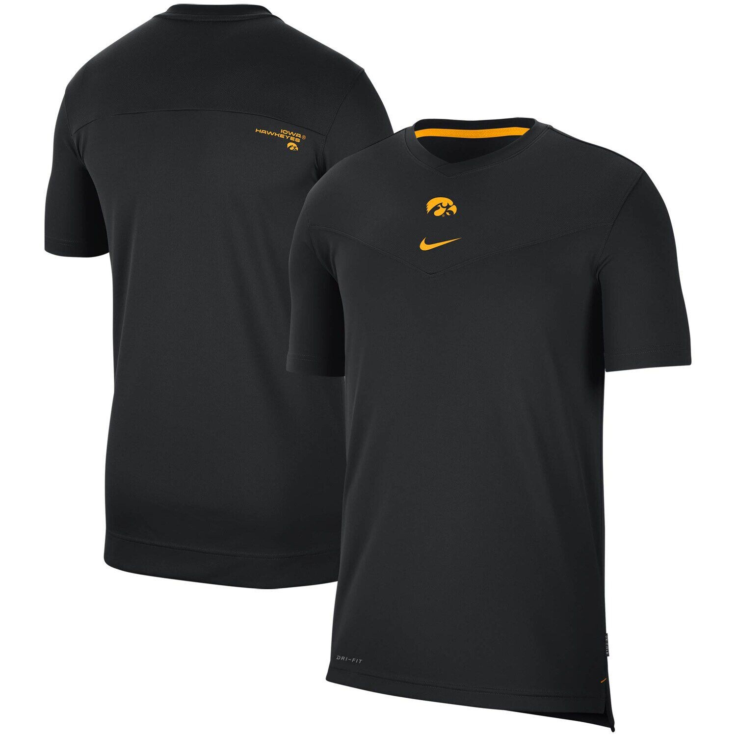 Мужская футболка Nike Black Iowa Hawkeyes 2021 Sideline Football Coaches Performance Top
Мужская футболка Nike Black Iowa Hawkeyes 2021 Sideline Football Coaches Performance Top