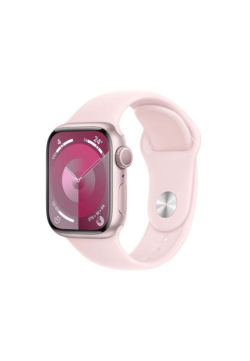 Смарт-часы APPLE WATCH SERIES 9 GPS 41MM S/M, цвет pink aluminium case/light pink sport band
Смарт-часы APPLE WATCH SERIES 9 GPS 41MM S/M, цвет pink aluminium case/light pink sport band