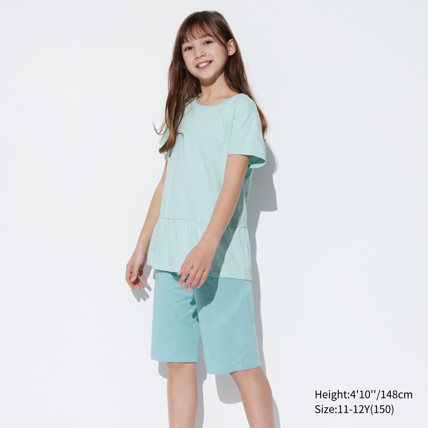 Комплект из хлопка для девочек airism с короткими рукавами UNIQLO, светло-зеленый
Комплект из хлопка для девочек airism с короткими рукавами UNIQLO, светло-зеленый