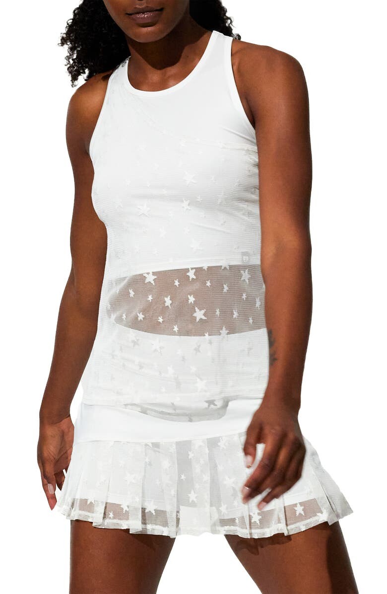 Теннисная майка с асимметричным сетчатым покрытием Galaxy ELEVEN BY VENUS WILLIAMS, белый
Теннисная майка с асимметричным сетчатым покрытием Galaxy ELEVEN BY VENUS WILLIAMS, белый