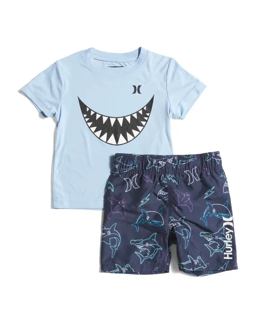 Комплект для плавания из 2 предметов для маленьких мальчиков Hurley, цвет Midnight Navy
Комплект для плавания из 2 предметов для маленьких мальчиков Hurley, цвет Midnight Navy