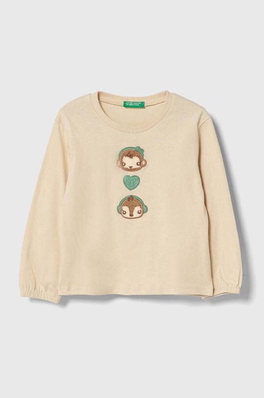 Хлопковая рубашка с длинными рукавами для мальчиков и девочек United Colors of Benetton, бежевый
Хлопковая рубашка с длинными рукавами для мальчиков и девочек United Colors of Benetton, бежевый