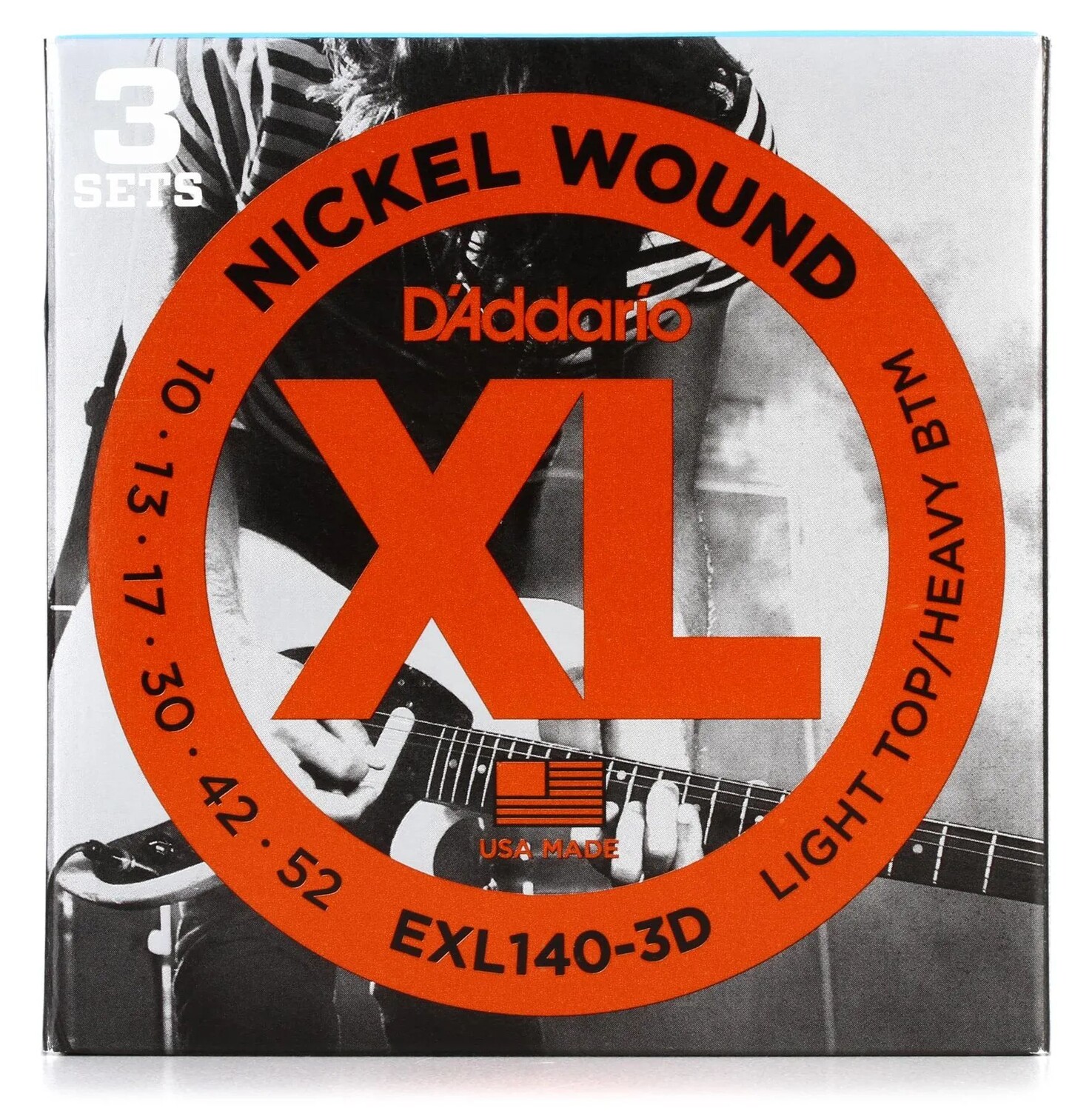 Струны для электрогитары D'Addario EXL140 XL с никелевой обмоткой — .010-.052 Легкий верх/тяжелый низ (3 шт.)
Струны для электрогитары D'Addario EXL140 XL с никелевой обмоткой — .010-.052 Легкий верх/тяжелый низ (3 шт.)