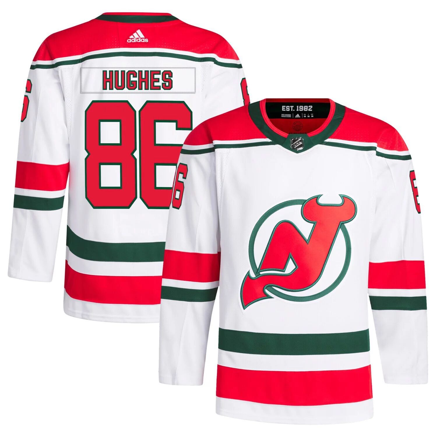 Мужская белая футболка Jack Hughes New Jersey Devils 2022/23 Heritage Primegreen Authentic Pro Джерси adidas
Мужская белая футболка Jack Hughes New Jersey Devils 2022/23 Heritage Primegreen Authentic Pro Джерси adidas