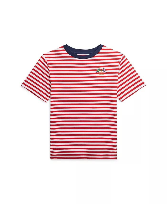 Футболка Big Boy из хлопкового джерси в полоску с парусным флагом Polo Ralph Lauren, красный
Футболка Big Boy из хлопкового джерси в полоску с парусным флагом Polo Ralph Lauren, красный