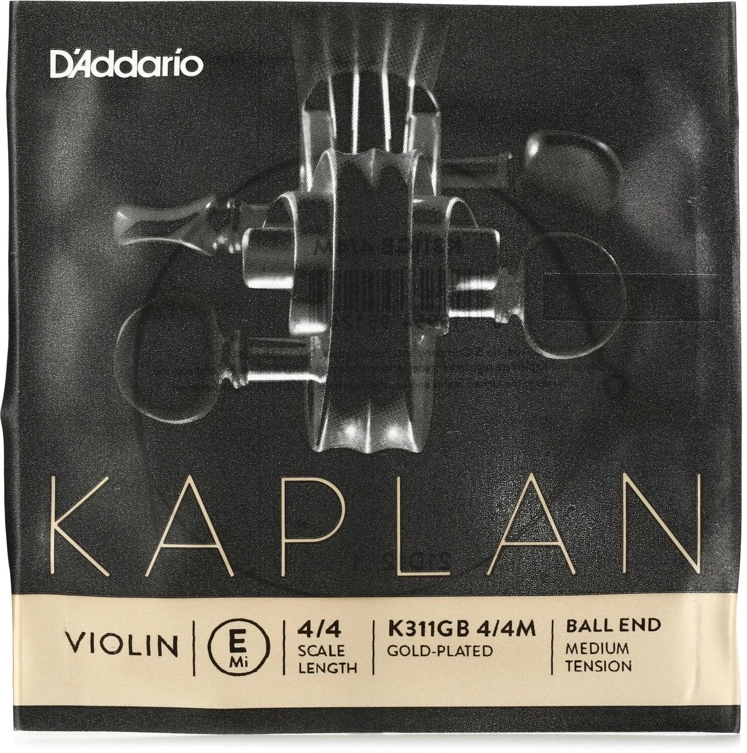 D'Addario K311GB Kaplan Скрипка E Струна - масштаб 4/4, позолоченная, с шаровым наконечником
D'Addario K311GB Kaplan Скрипка E Струна - масштаб 4/4, позолоченная, с шаровым наконечником