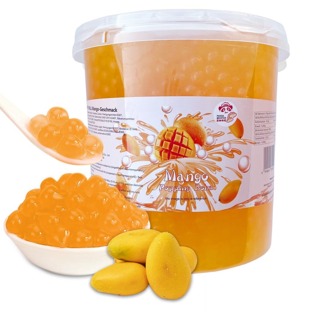 Bubble Tea Popping Boba-XXL Mango Boba 3 кг — натуральный и веганский — отличные идеи для приготовления пузырькового чая своими руками и фантастических вечеринок боба Pandameister
Bubble Tea Popping Boba-XXL Mango Boba 3 кг — натуральный и веганский — отличные идеи для приготовления пузырькового чая своими руками и фантастических вечеринок боба Pandameister