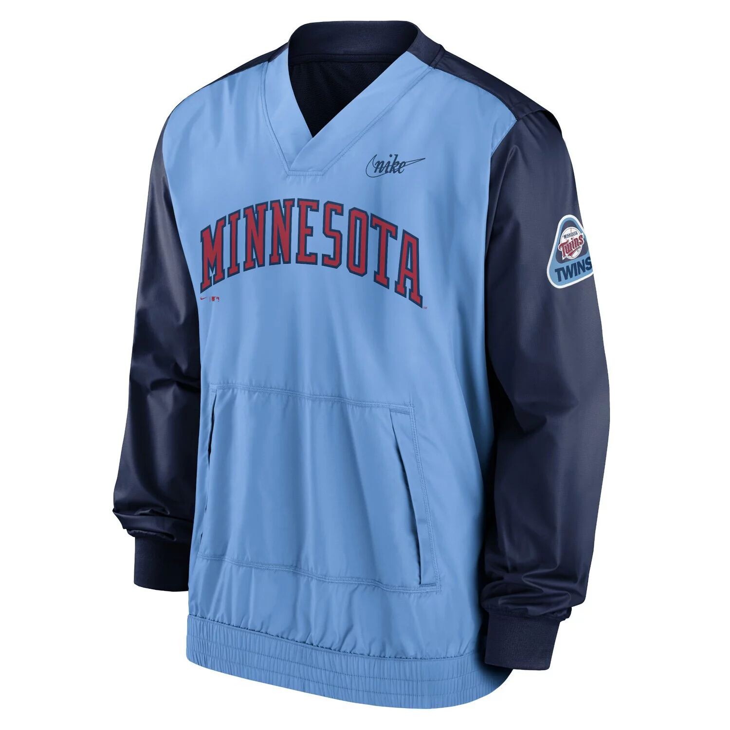 Мужской темно-синий/голубой пуловер с v-образным вырезом Minnesota Twins Cooperstown Collection Nike
Мужской темно-синий/голубой пуловер с v-образным вырезом Minnesota Twins Cooperstown Collection Nike