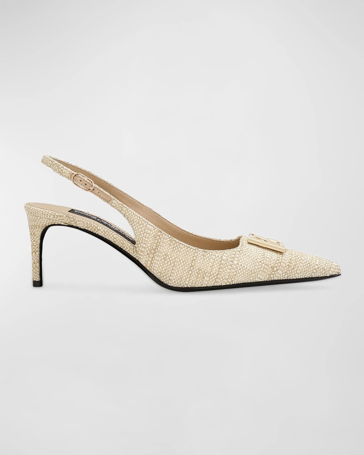 Туфли-лодочки Raffia DG с ремешком на пятке и медальоном Dolce&Gabbana, цвет Light Sand
Туфли-лодочки Raffia DG с ремешком на пятке и медальоном Dolce&Gabbana, цвет Light Sand