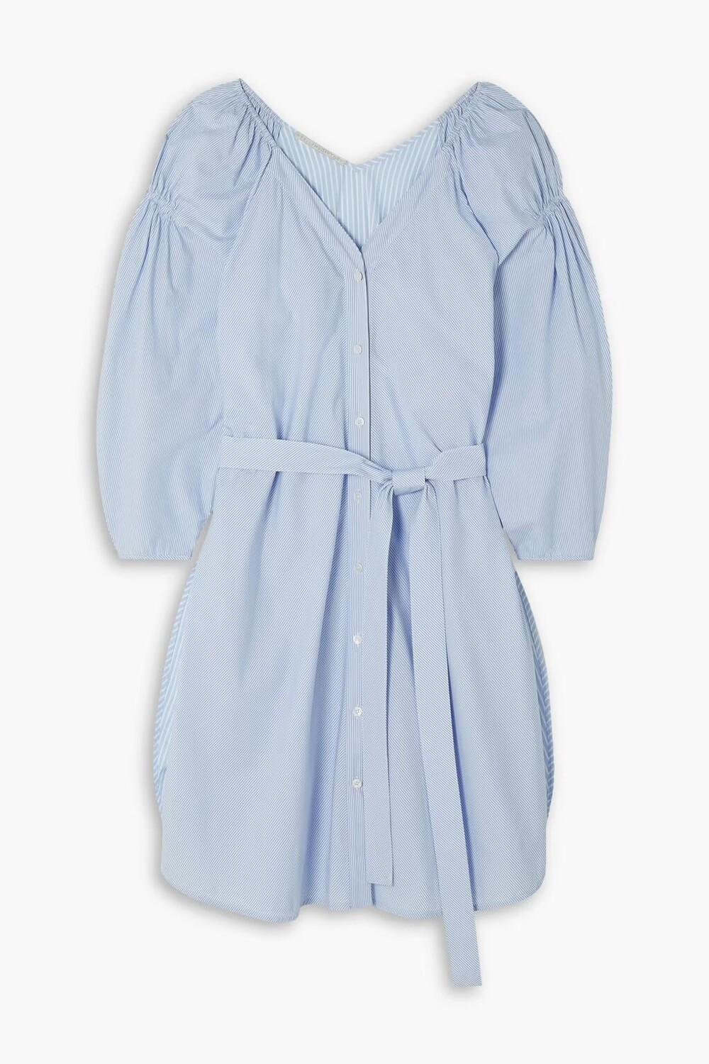 Платье мини из хлопкового поплина в тонкую полоску с поясом Stella Mccartney, светло-синий
Платье мини из хлопкового поплина в тонкую полоску с поясом Stella Mccartney, светло-синий