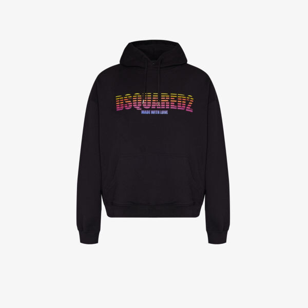 Толстовка из хлопкового джерси с фирменным принтом made with love Dsquared2, черный
Толстовка из хлопкового джерси с фирменным принтом made with love Dsquared2, черный