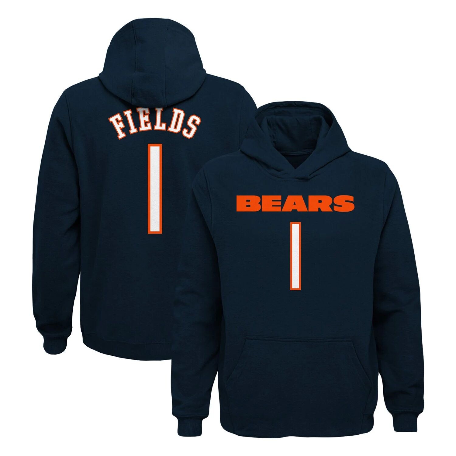 Молодежный пуловер с капюшоном Justin Fields Navy Chicago Bears Mainliner с именем и номером игрока Outerstuff
Молодежный пуловер с капюшоном Justin Fields Navy Chicago Bears Mainliner с именем и номером игрока Outerstuff