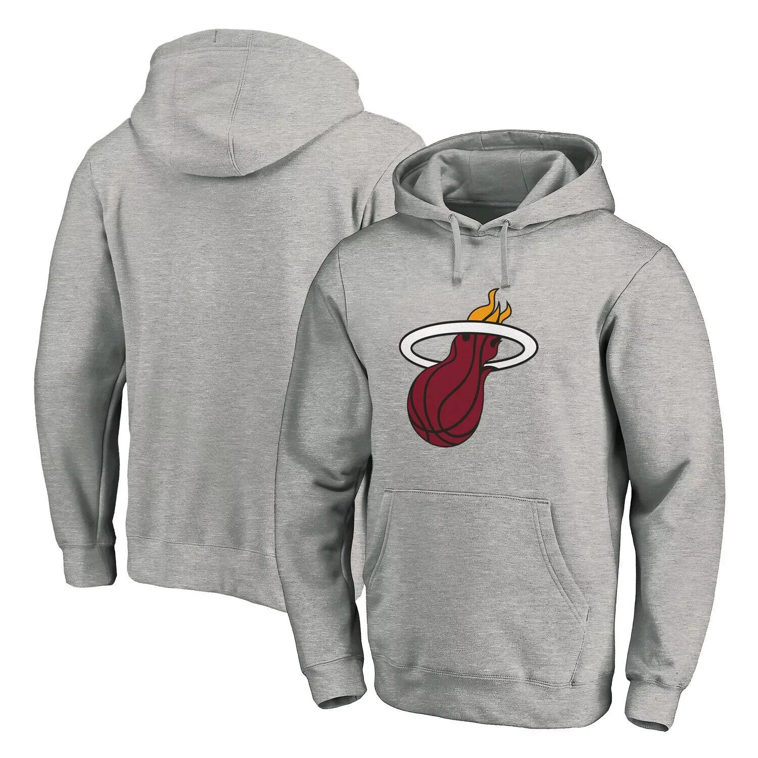 Мужской пуловер с капюшоном с фирменным принтом серого цвета Miami Heat Team Primary Logo Fanatics, Серый
Мужской пуловер с капюшоном с фирменным принтом серого цвета Miami Heat Team Primary Logo Fanatics, Серый