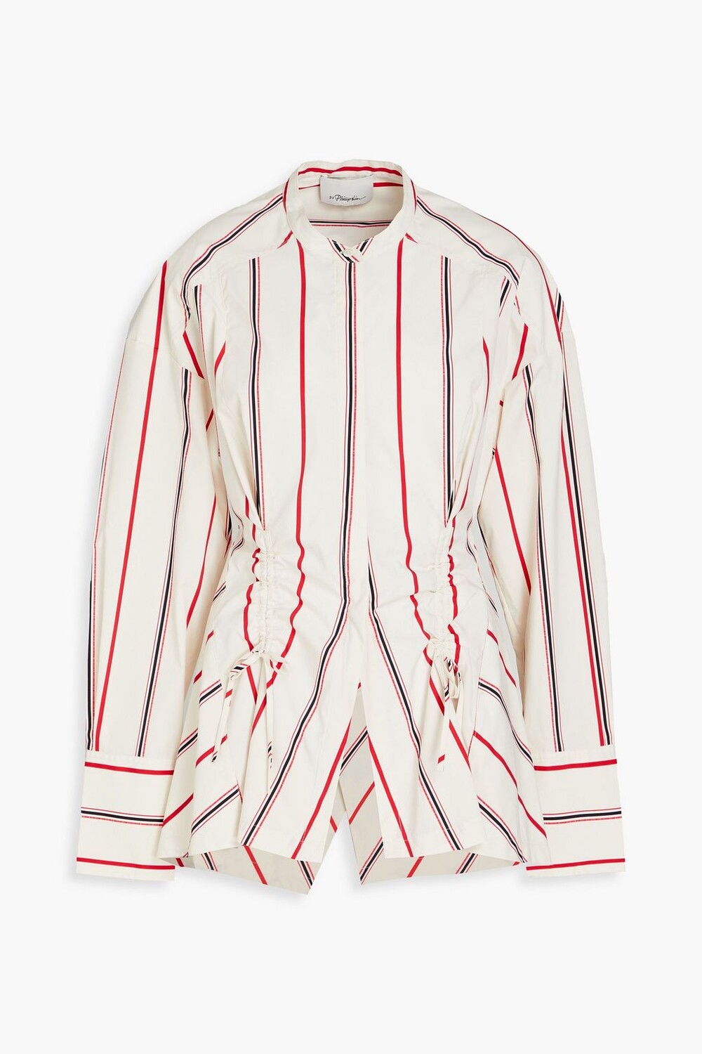 Рубашка из тафты в полоску со сборками и вырезами 3.1 PHILLIP LIM, слоновая кость
Рубашка из тафты в полоску со сборками и вырезами 3.1 PHILLIP LIM, слоновая кость